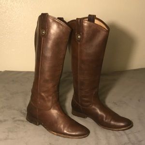 Frye Melissa Button Leather Boots